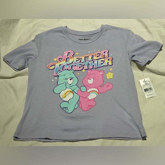 ✨NWT✨ Care Bears: Girls Short Sleeve Top- Size Large - Picture 1 of 4